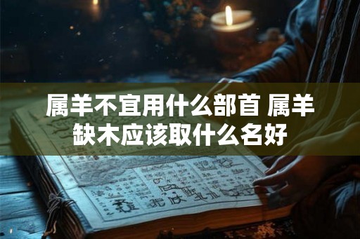 属羊不宜用什么部首 属羊缺木应该取什么名好