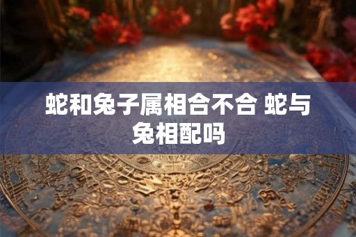 蛇和兔子属相合不合 蛇与兔相配吗