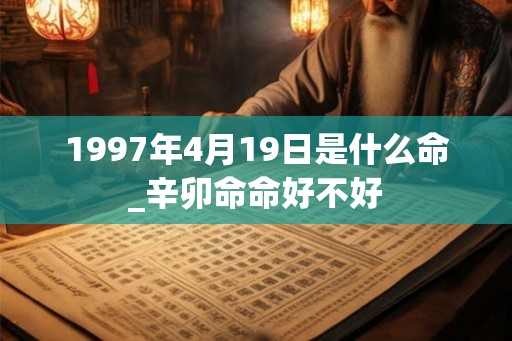 1997年4月19日是什么命_辛卯命命好不好