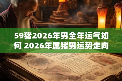 59猪2026年男全年运气如何 2026年属猪男运势走向