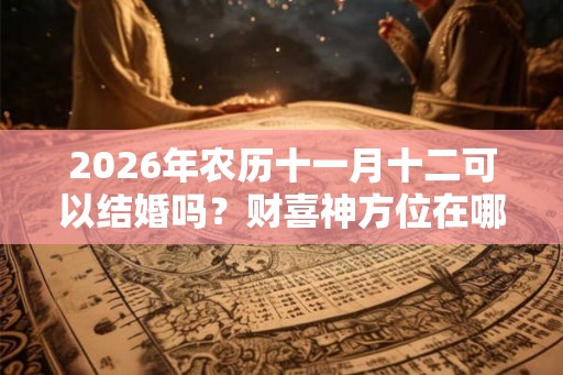 2026年农历十一月十二可以结婚吗?财喜神方位在哪? 2026年农历十一月十二可以结婚吗?财喜神方位在哪?