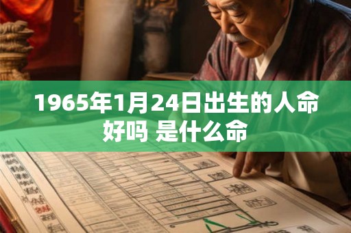 1965年1月24日出生的人命好吗 是什么命