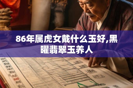 86年属虎女戴什么玉好,黑曜翡翠玉养人