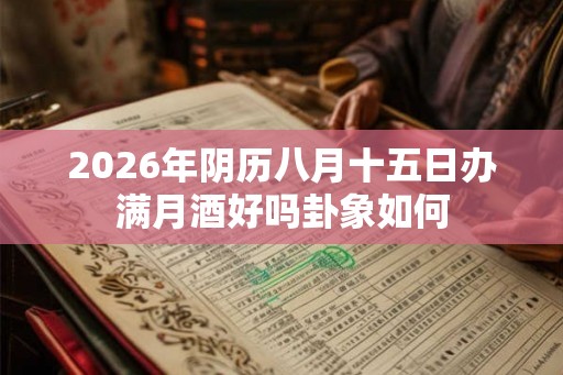2026年阴历八月十五日办满月酒好吗卦象如何