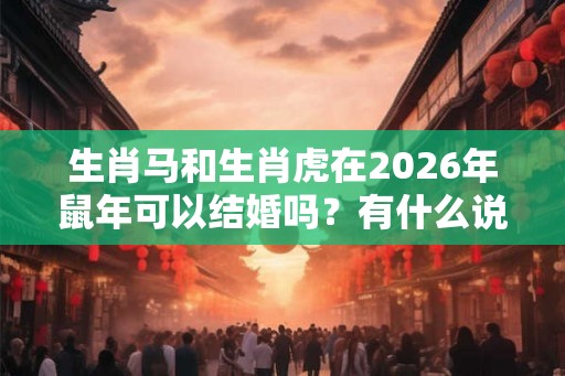 生肖马和生肖虎在2026年鼠年可以结婚吗？有什么说法？
