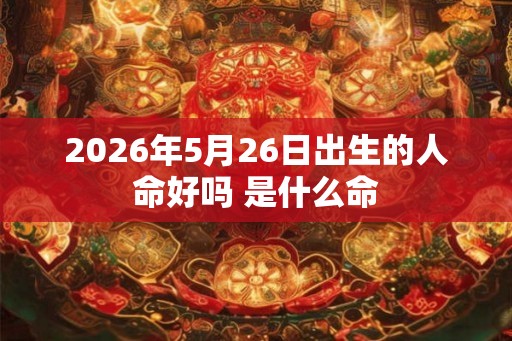 2026年5月26日出生的人命好吗 是什么命