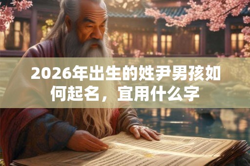 2026年出生的姓尹男孩如何起名，宜用什么字