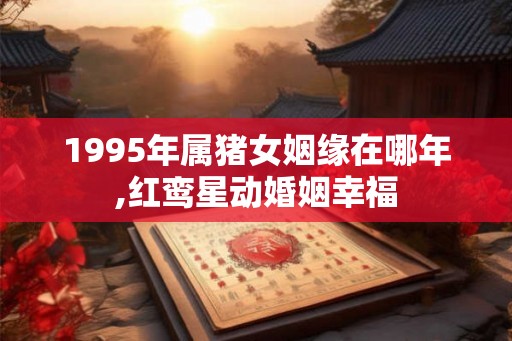 1995年属猪女姻缘在哪年,红鸾星动婚姻幸福