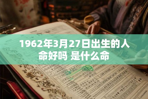 1962年3月27日出生的人命好吗 是什么命