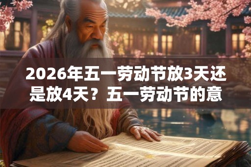 2026年五一劳动节放3天还是放4天？五一劳动节的意义