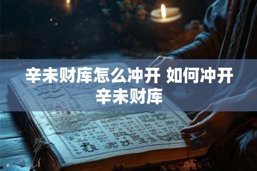 辛未财库怎么冲开 如何冲开辛未财库