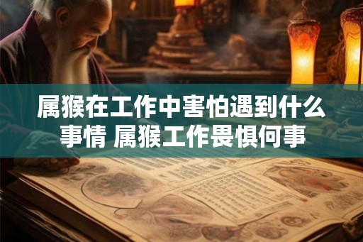 属猴在工作中害怕遇到什么事情 属猴工作畏惧何事