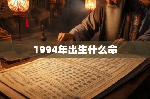 1994年出生什么命
