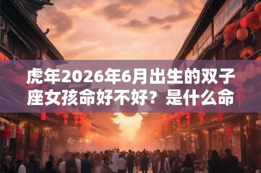 虎年2026年6月出生的双子座女孩命好不好？是什么命？