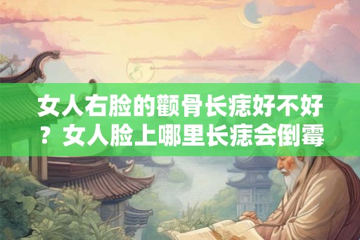 女人右脸的颧骨长痣好不好？女人脸上哪里长痣会倒霉？