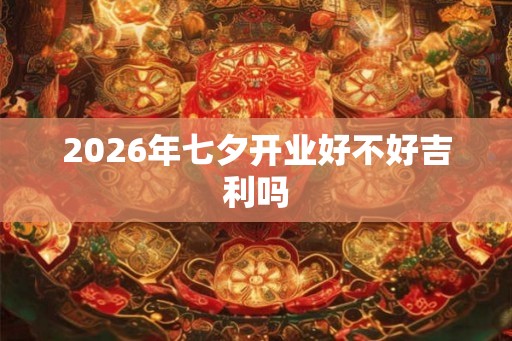 2026年七夕开业好不好吉利吗