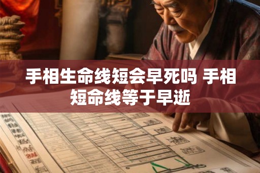 手相生命线短会早死吗 手相短命线等于早逝