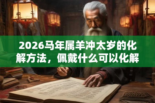 2026马年属羊冲太岁的化解方法，佩戴什么可以化解？