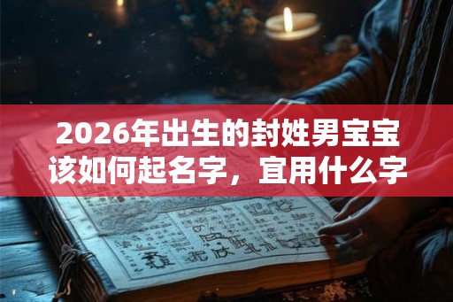 2026年出生的封姓男宝宝该如何起名字，宜用什么字。