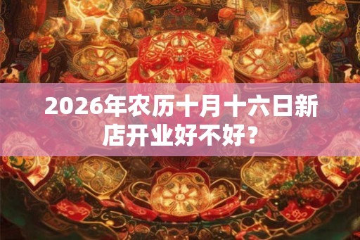 2026年农历十月十六日新店开业好不好？