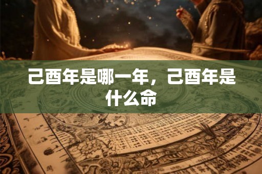 己酉年是哪一年,己酉年是什么命 己酉年是哪一年,己酉年是什么命