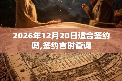 2026年12月20日适合签约吗,签约吉时查询