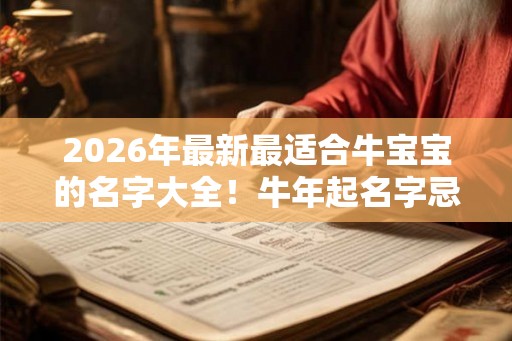 2026年最新最适合牛宝宝的名字大全！牛年起名字忌用字
