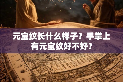 元宝纹长什么样子？手掌上有元宝纹好不好？