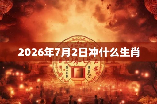 2026年7月2日冲什么生肖