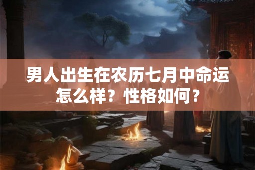 男人出生在农历七月中命运怎么样？性格如何？