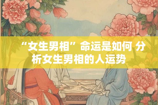 “女生男相”命运是如何 分析女生男相的人运势