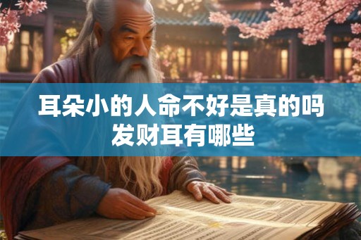 耳朵小的人命不好是真的吗 发财耳有哪些