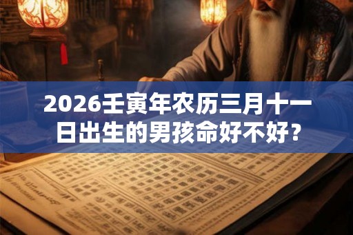 2026壬寅年农历三月十一日出生的男孩命好不好？
