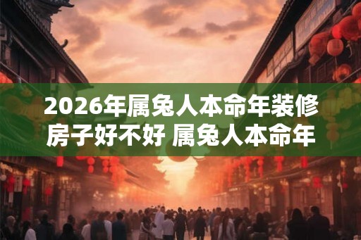 2026年属兔人本命年装修房子好不好 属兔人本命年可以装修屋子吗