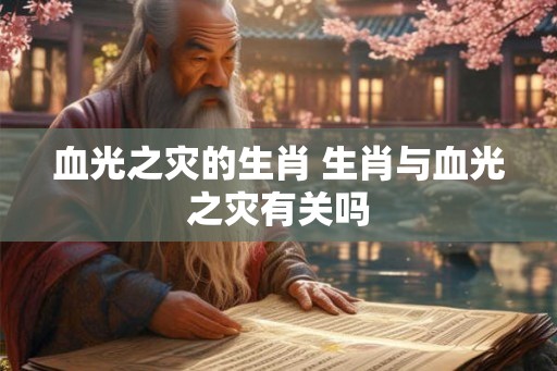 血光之灾的生肖 生肖与血光之灾有关吗