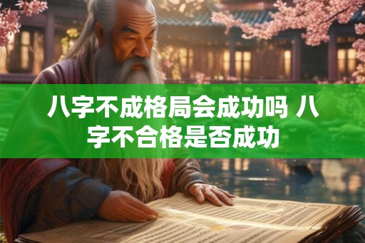 八字不成格局会成功吗 八字不合格是否成功