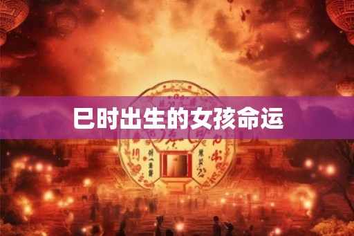 巳时出生的女孩命运