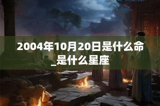 2004年10月20日是什么命_是什么星座