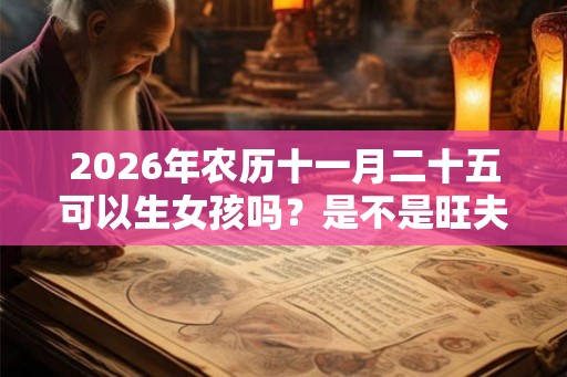 2026年农历十一月二十五可以生女孩吗？是不是旺夫命？