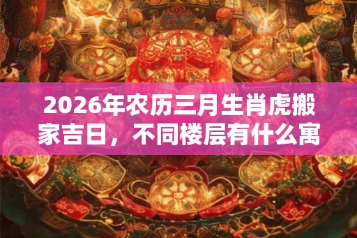 2026年农历三月生肖虎搬家吉日，不同楼层有什么寓意