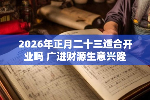 2026年正月二十三适合开业吗 广进财源生意兴隆
