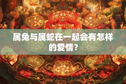 属兔与属蛇在一起会有怎样的爱情？