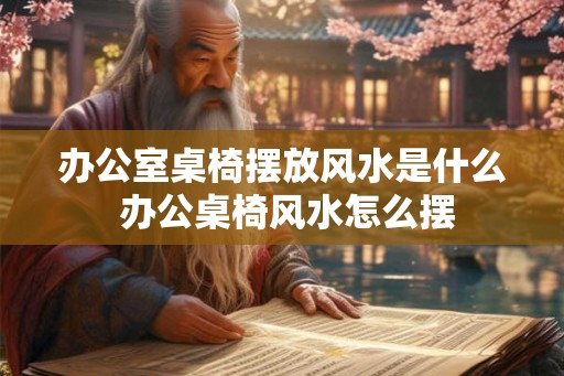 办公室桌椅摆放风水是什么 办公桌椅风水怎么摆
