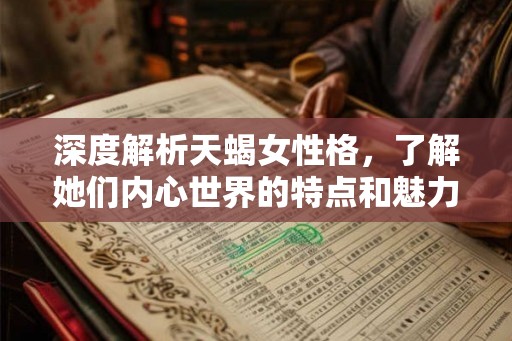 深度解析天蝎女性格,了解她们内心世界的特点和魅力 深度解析天蝎女性格,了解她们内心世界的特点和魅力