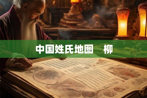 中国姓氏地图　柳