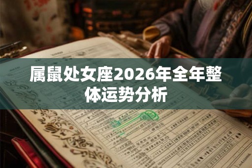 属鼠处女座2026年全年整体运势分析 属鼠处女座2026年全年整体运势分析