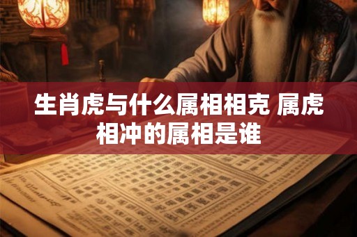 生肖虎与什么属相相克 属虎相冲的属相是谁