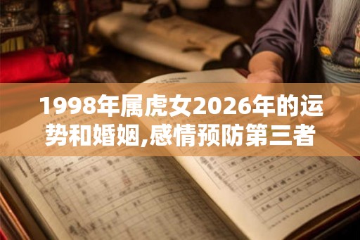 1998年属虎女2026年的运势和婚姻,感情预防第三者