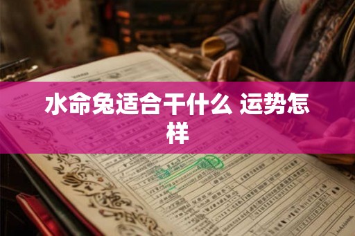 水命兔适合干什么 运势怎样 水命兔适合干什么 运势怎样