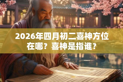 2026年四月初二喜神方位在哪？喜神是指谁？